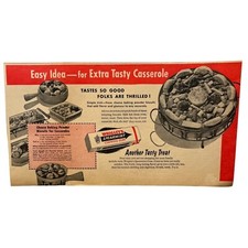 Wrigleys Spearmint Gum Vintage Print Ad 50s Cheese Biscuit Recipe Kitchen Decor