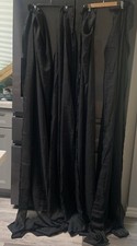    4 pc Sheer Crinkle Window Curtain Panels - Room Essentials - RE 40"x84" Black