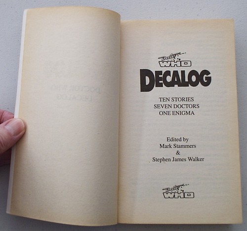 DECALOG (Doctor Who Adventures) Ten Stories, Seven Doctors, One Enigma (1st Ed.) - Picture 3 of 14