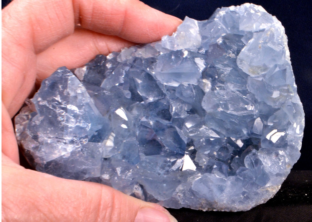11,131 Celestine (Celestite) from Madagascar -- Rich Dark Color