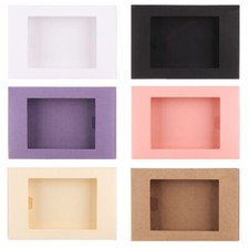Kraft Paper Paper Gift Box Candy Wrapping Bag Cake Package Clear PVC Window