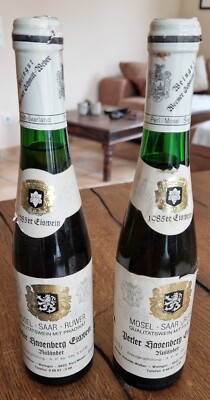 1985-er Perler Hasenberg Eiswein Ruländer Weingut Schmitt-Weber (2 Flaschen)