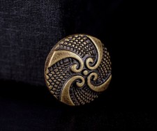 30X Brass Pattern Fast Rivet Studs Leathercraft Decor for Bracelets Bags Belts