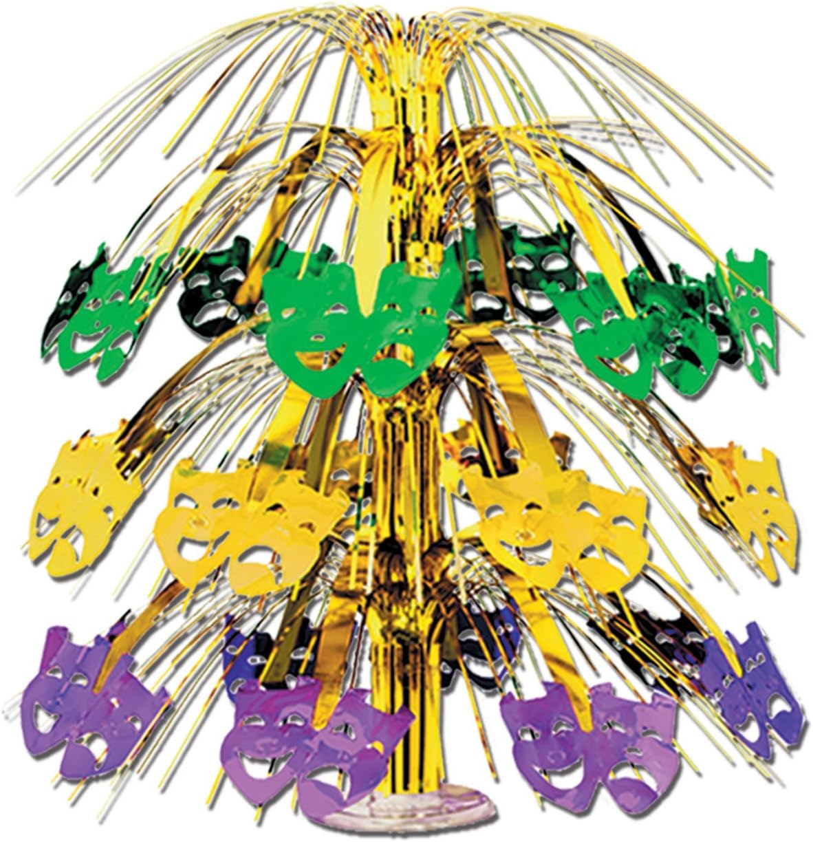 Mardi Gras Cascade Centerpiece Party Accessory (1 Count) (1/Pkg)