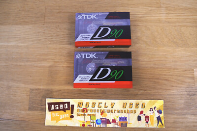 TDK D90 - 90 Min. Musik Leerkassette / blank music cassette - 2-PACK | TYPE 1