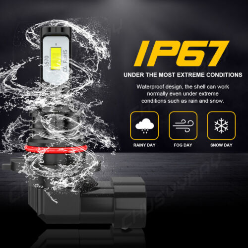 For Lexus ES350 2010-2012 CSP LED Headlight Fog Light Bulbs Kit 6000K White - Picture 14 of 14