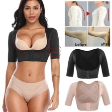 Women Upper Arm Shaper Slimming Compression Posture Corrector Tops Shapewear USA