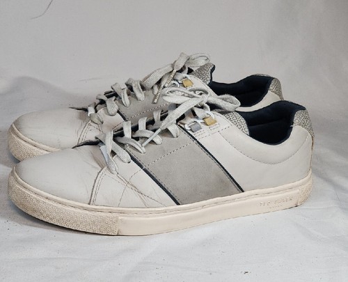 Ted Baker London Quana Men’s Leather Sneakers Gray Size 9 US 42 EU Fashion Style - Picture 14 of 14