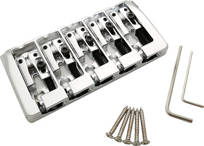 5 String Bass Bridge with Locking Zinc Saddles   Dual Load Type a Bridges String