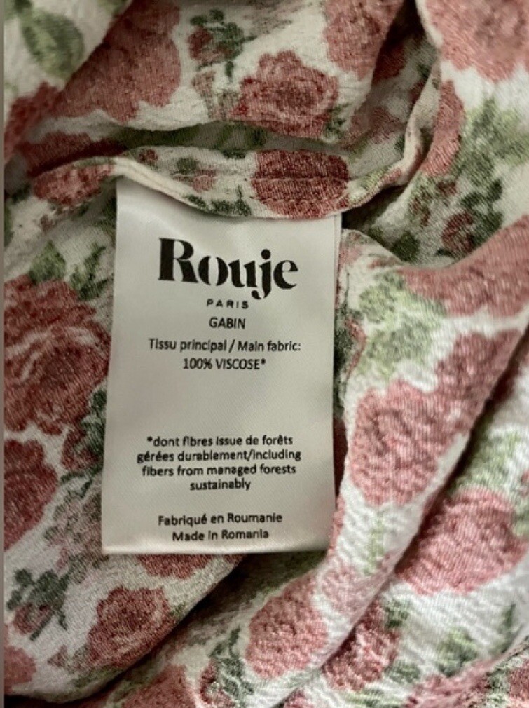 Rouje Gabin Dress Ecru Rose FR 34 | eBay