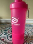 SmartShake Hot Pink Protein Shaker Bottle w/Storage Sections & Carabiner - 20 oz — photo 5