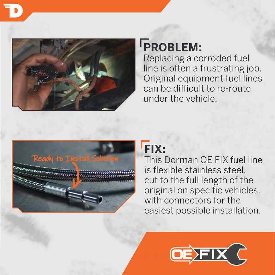 Fuel Line fits 2005-2008 GMC Sierra 1500 Sierra 1500 Classic DORMAN OE SOLUTION - Image 4 of 4