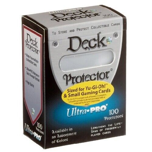 ULTRA PRO 100 SMALL DECK PROTECTOR SLEEVES YUGIOH MADE IN USA 81616 YGO CLEAR - Picture 1 of 1