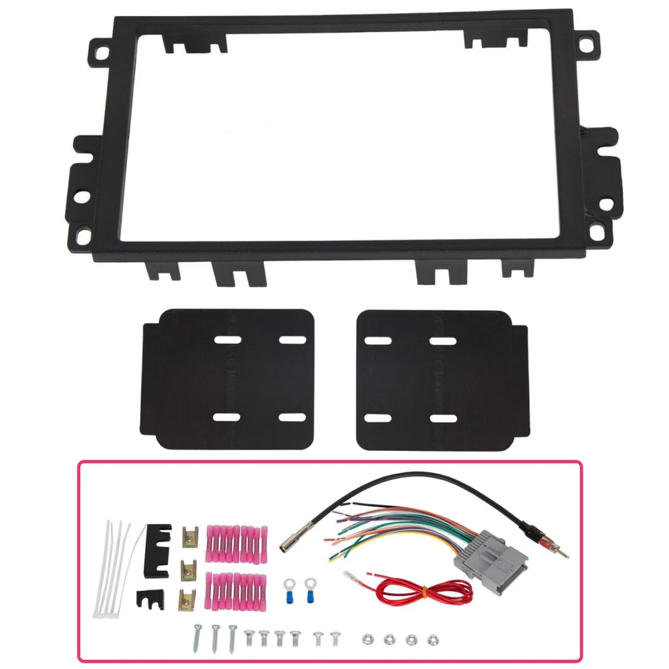 Car Radio Stereo Dash Kit Wire Harness Combo For Buick Chevy Cadillac GMC Hummer Foto 2 de 4