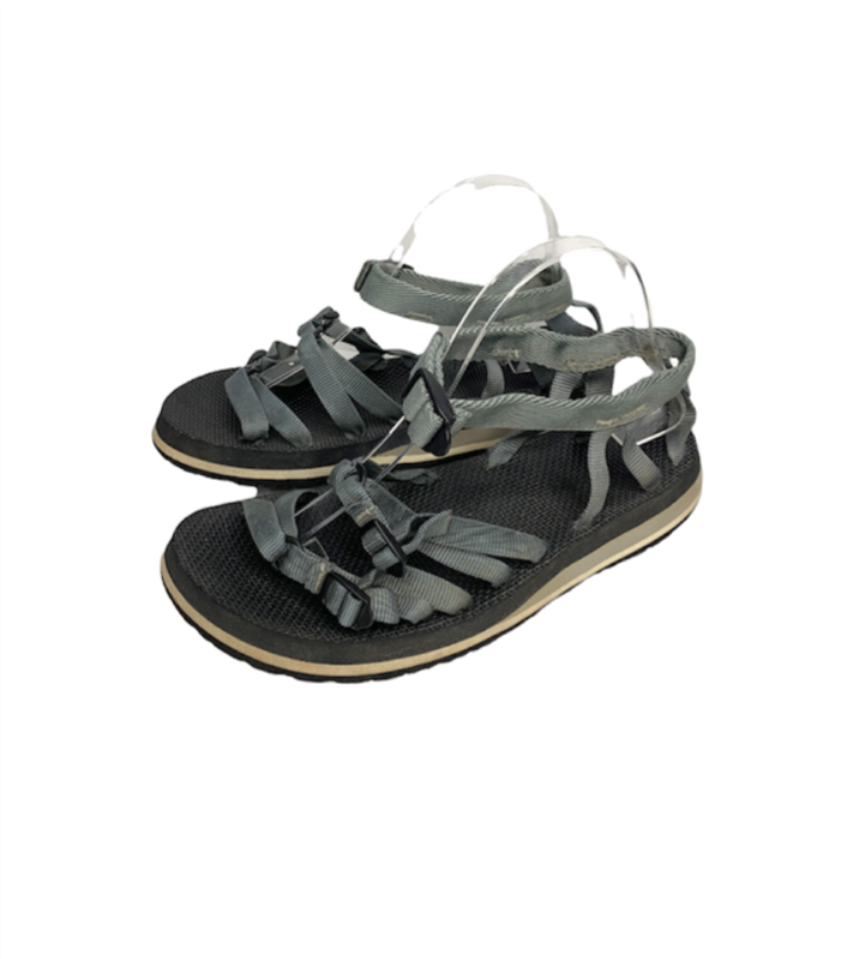 Teva ALP blue grey strap sandals comfortable! size 9.5-10 | eBay