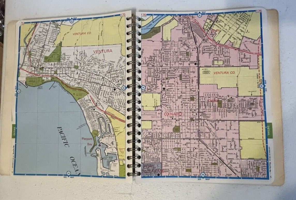 California Road Atlas & Driver's Guide Thomas Brothers Maps 1988