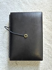 Luxurious Bottega Veneta Intrecciato Black Leather Notebook New with COA