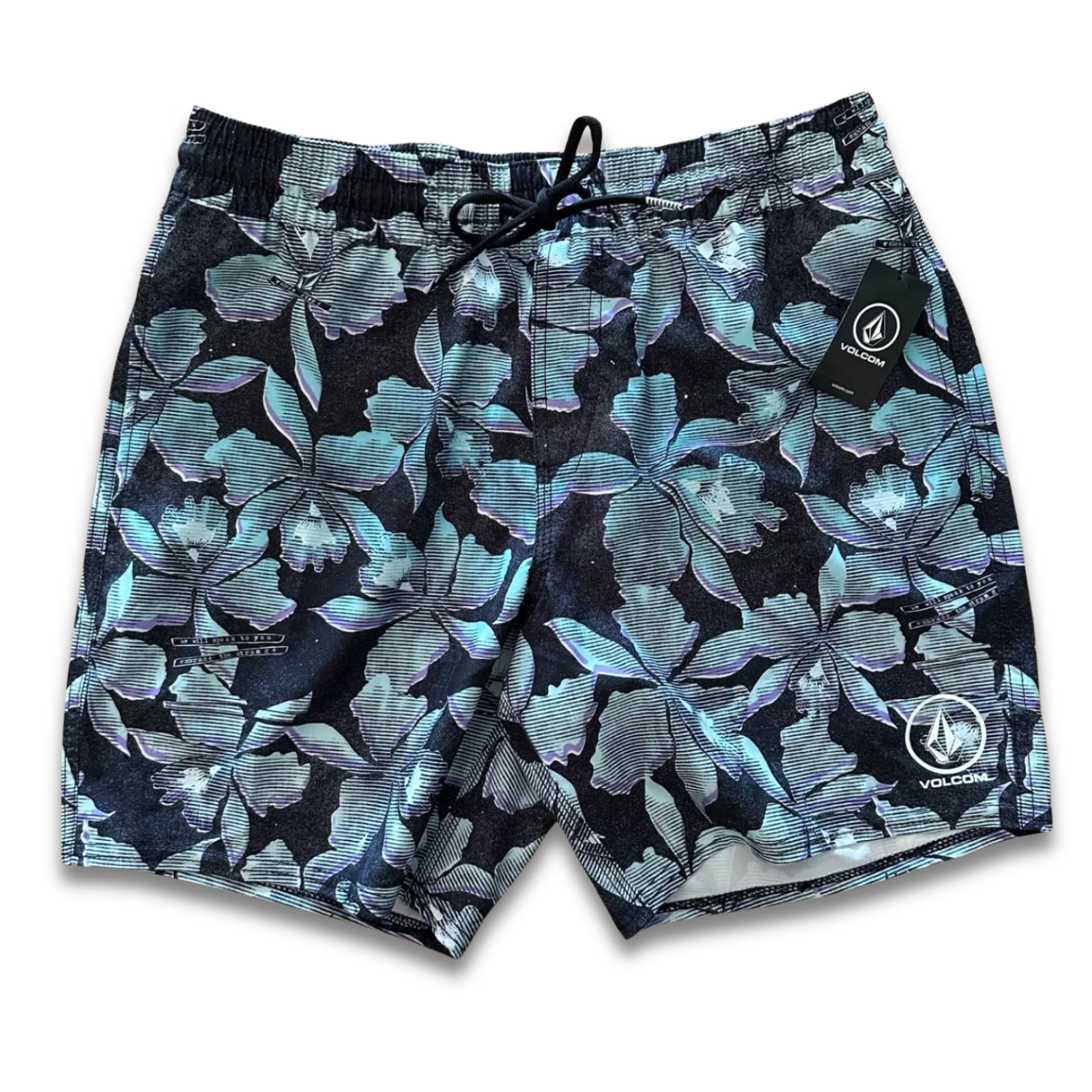 Pantalones Cortos Volcom Manic Trunk Híbrido Voleibol Boardshorts Nuevos con Etiquetas $50