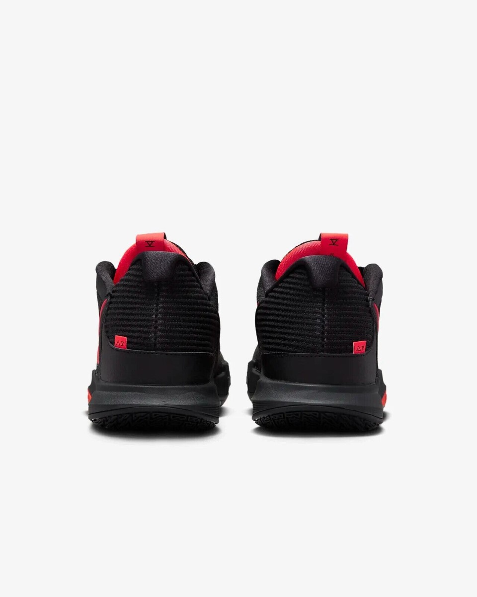 Nike Kyrie Low 5 Mens Size 10.5 Black Red Bred Basketball Shoes