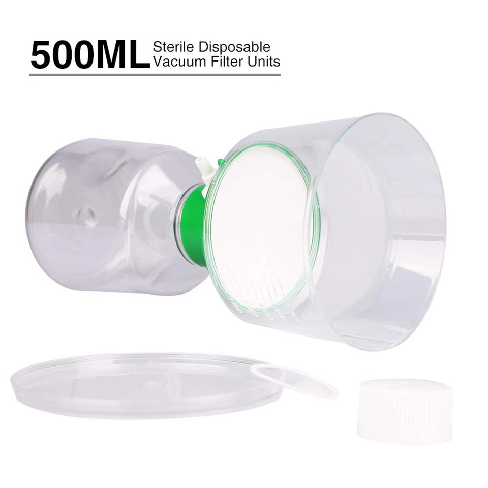 24 Pack Sterile Lab Vacuum Bottle-Top Filters 0.22um PES Membrane High Flow Rate - Image 2 of 4