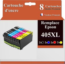 8x Cartouches compatibles avec Epson WorkForce Pro, 405 XL (série Valise)