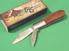 Rite EDGE 210601 BARLOW Wood handles 2 blade pocket knife 3 3/8" closed NEW! 