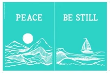 NEW “Peace Be Still” Chalk Couture Chalk Transfer Stencil Size C