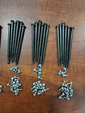 A LOT OF 3 SET of 24 WHITE BLACK SCREWS for ORIGINAL XBOX 72 SCREWS