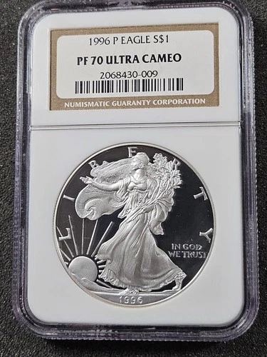 🌟 1996-P American Eagle 1 oz .999 Silver Proof Coin NGC PF70 UCAM VINTAGE DATE