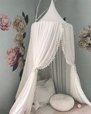 Bed Canopy for Girls and Kids Hanging Mosquito Net for Baby Crib Nook Castle ...