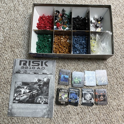 #ad Complete 2001 Risk 2210 AD Board Game Hasbro Avalon Hill Complete $21.99