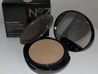 No7 Stay Perfect Compact Foundation DEEPLY BEIGE Med/Full Coverage SPF15 12g