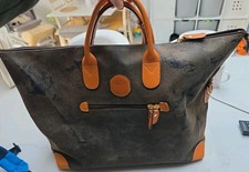 Vintage BRICS Medium Size  Weekend Bag. Italian olive pebble/ leather FABULOUS. 