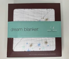 Aden + Anais Baby Cotton Muslin Dream Blanket Starbright 47” By 47” New