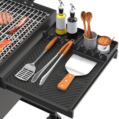 Silicone Grill Mat Compatible with Blackstone, Griddle Tools Black