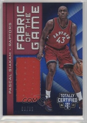 2016-17 Panini Totally Certified Blue 50/99 Pascal Siakam #9 RC 7a1