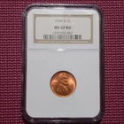 1945-S Lincoln Wheat Penny NGC MS67 RD BU Uncirculated Cent GEM