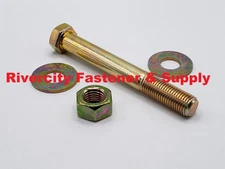 7/16-20x3-1/2 Hex Head Cap Screws 7/16-20 x 3.5 Grade 8 Bolts Washers & Nuts