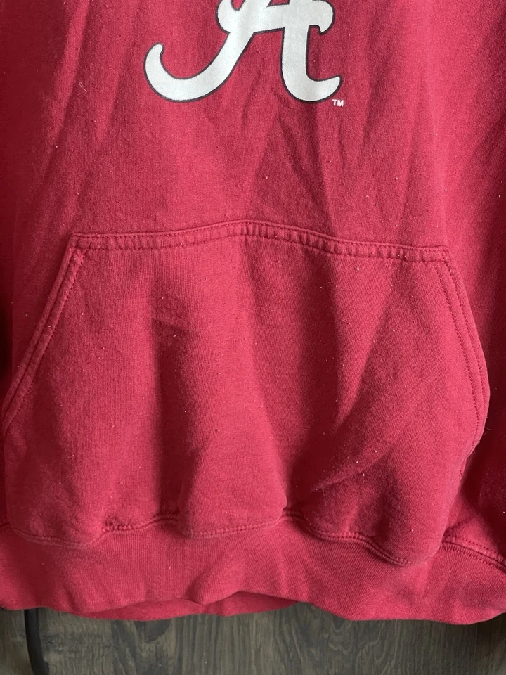 NCAA Alabama Crimson Tide Hoodie Sweatshirt Adult Large Red - Image 3 of 4