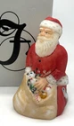 Vintage Fenton Kneeling Santa Glass Figure Signed & Numbered