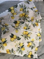 Juego de 6 manteles individuales con estampado de limón amarillos para mesa de comedor de frutas de verano para cocina