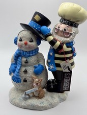 Kurt Adler Hershey's Collectible Kisses Christmas Baker Elf & Snowman Figurine
