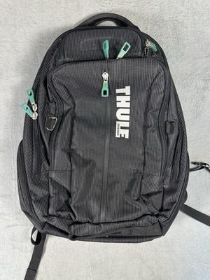 Thule Crossover Black Laptop Backpack Travel Tech Bag Organizer EUC