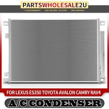 AC Condenser w/ Receiver Drier &Bracket for Toyota Camry RAV4 Avalon Lexus ES350