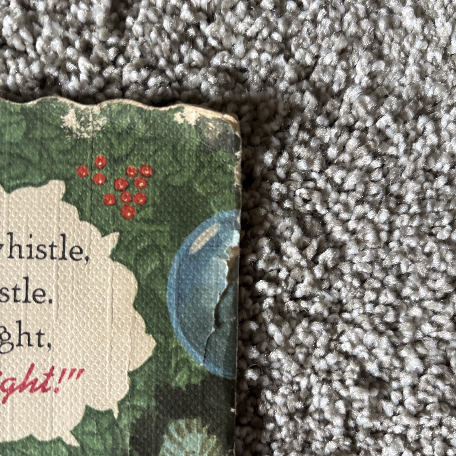 Night Before Christmas 1956 Large Book by Whitman Publishing with Flocking