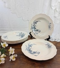 6 Assiettes à soupe anglaises