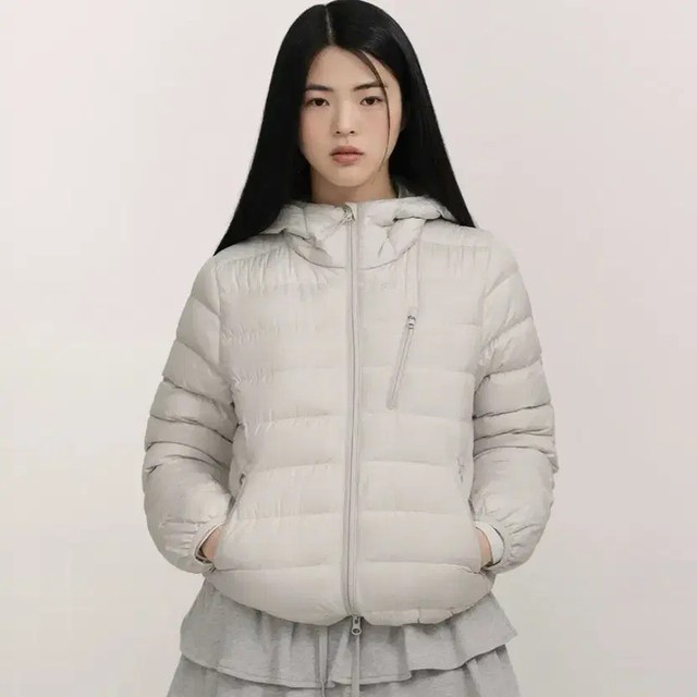 Musinsa Standard Lightweight Padded City Hoodie Jacket White M