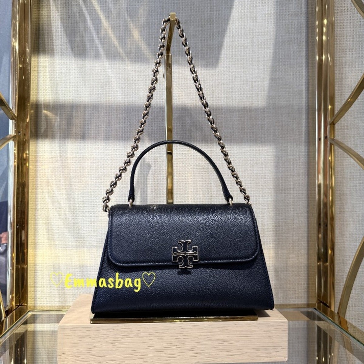 Tory Burch Britten Top Handle Crossbody 175616 $500 Black | eBay