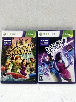 XBOX 360 Kinect Games (2) Dance Central 2 & Kinect Adventures