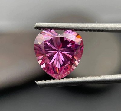 Natürliche 2,00 ct Herz Schale rosa breite Farbe VVS1 Diamant zertifiziert